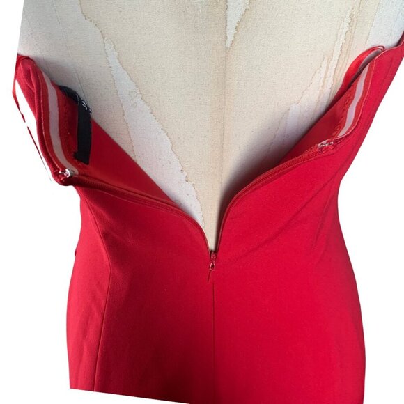 JayGodfrey Memphis Strapless Red Dress Womens Size 4 - Picture 7 of 10